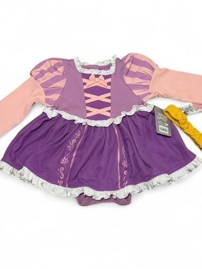 Disney baby Rapunzel tangled Costume Bodysuit Set for Baby